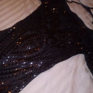 Off shoulder sexy sequence mermaid gown